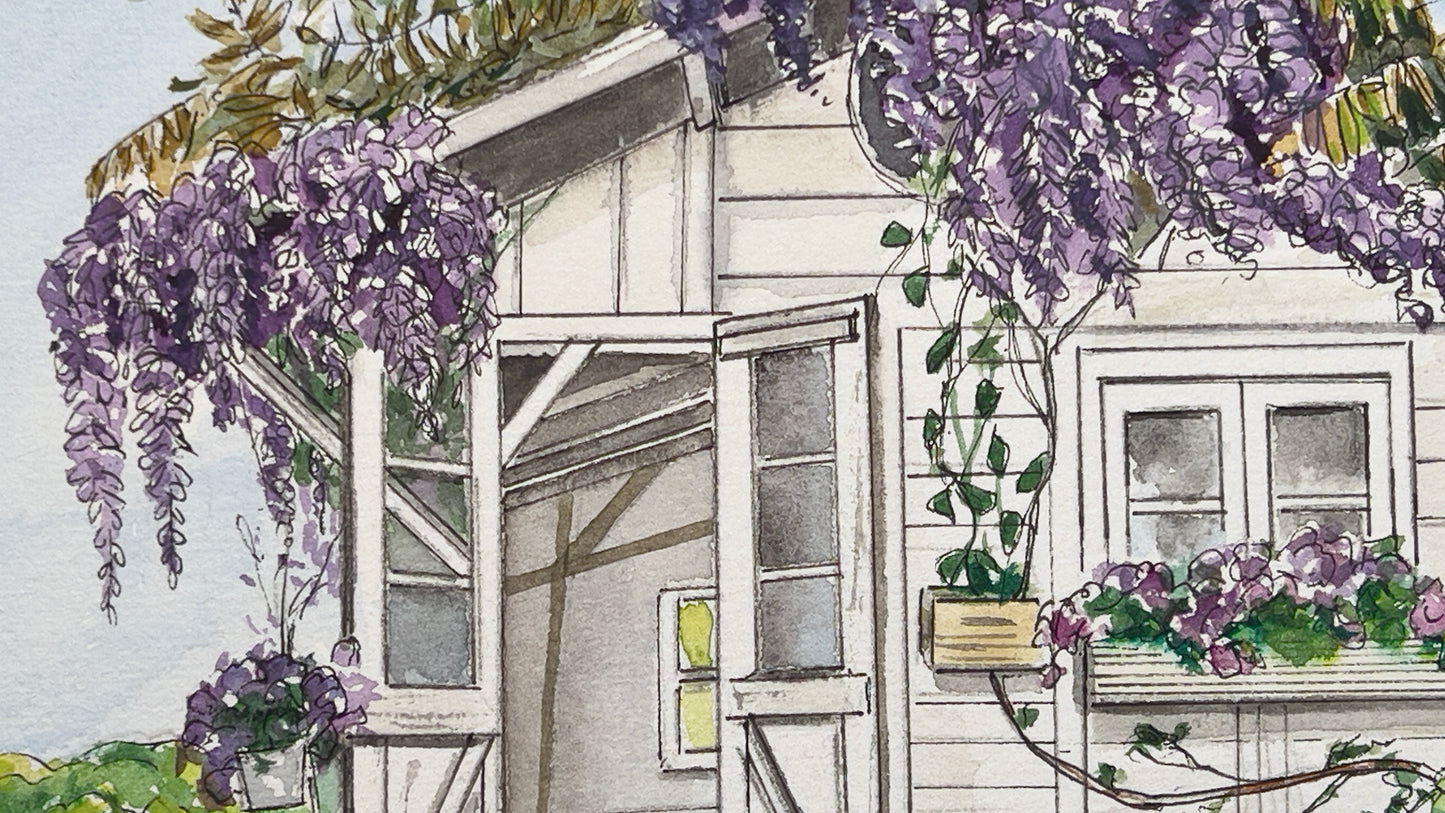 Wisteria treehouse