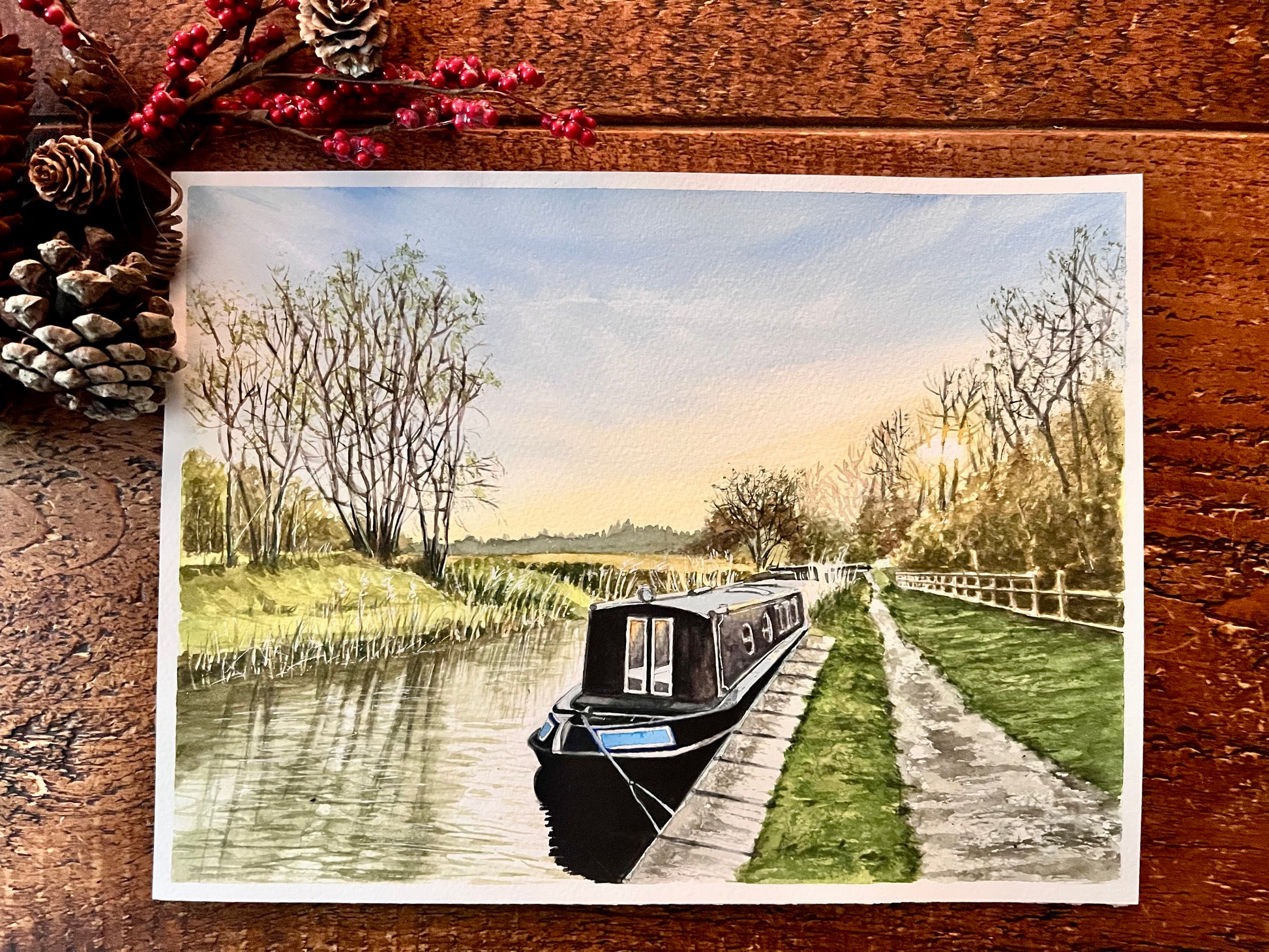 barge on the kennet and avon canal