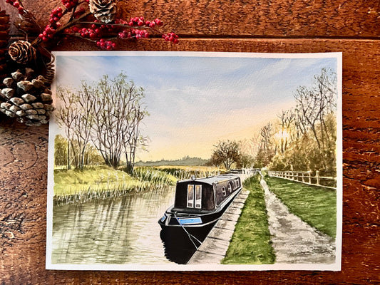 barge on the kennet and avon canal