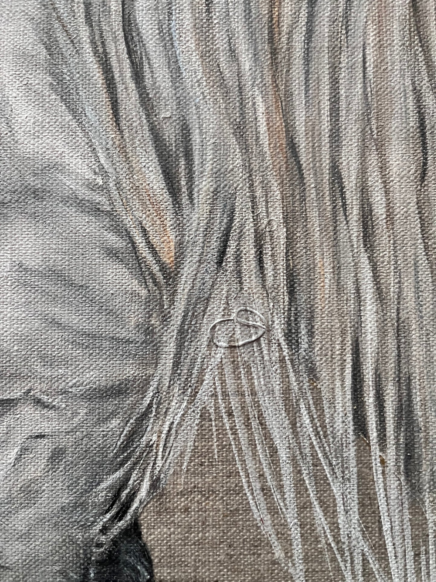 Horse portrait in oil on a linen canvas